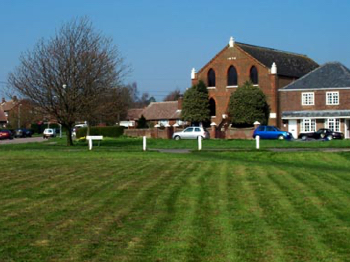 Inside Redbourn Methodist Church looking from a distance